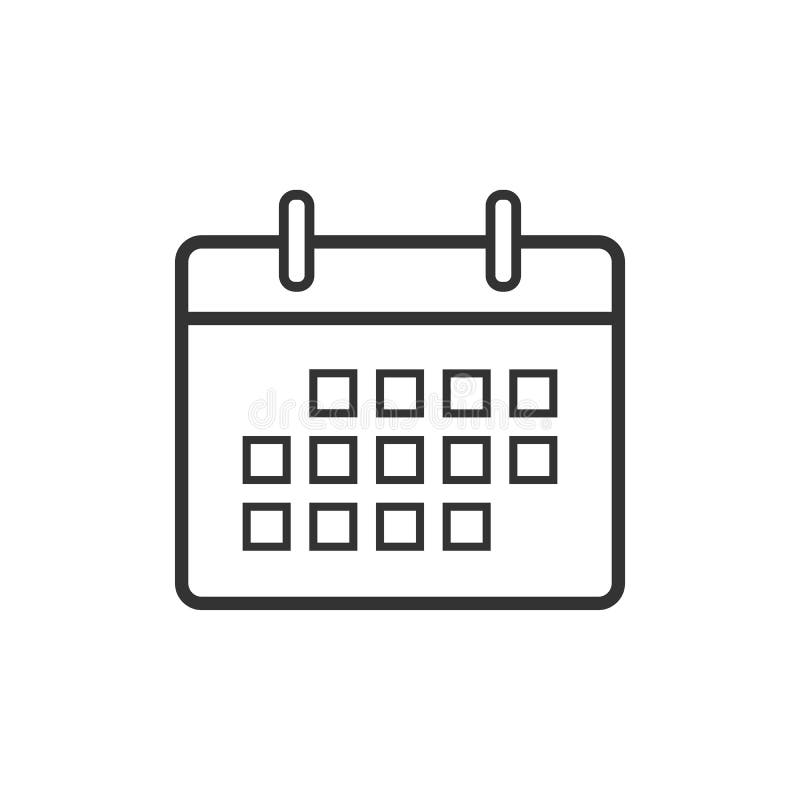 Calendar Day Icon Set, Number on Calendar Page. Vector Illustration ...