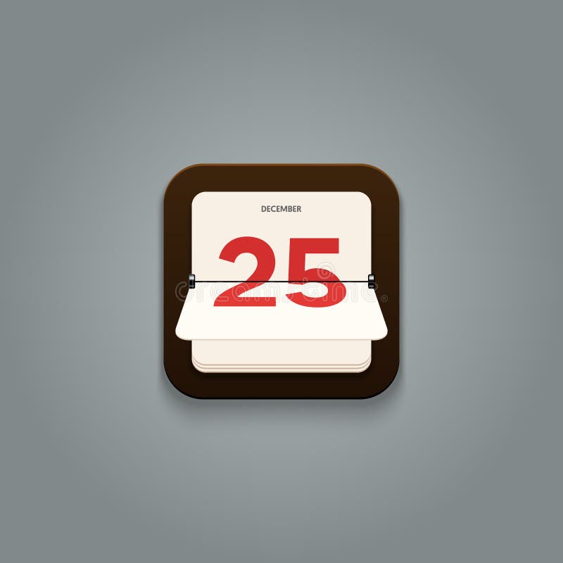 Calendar Icon Minimal Modern Flat Design Style Stock Illustration