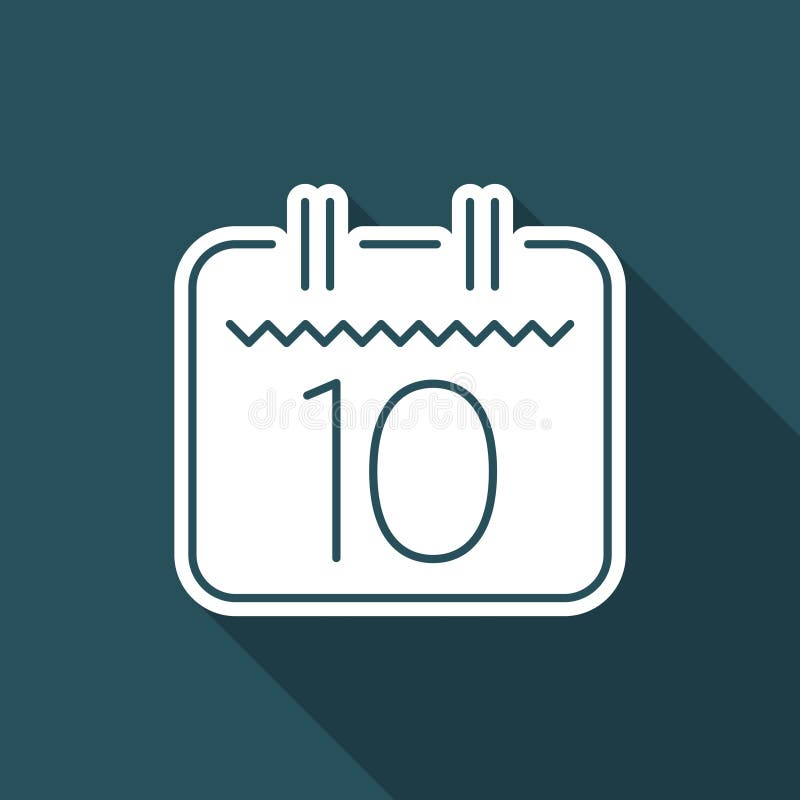 Calendar icon - Thin series vector illustration