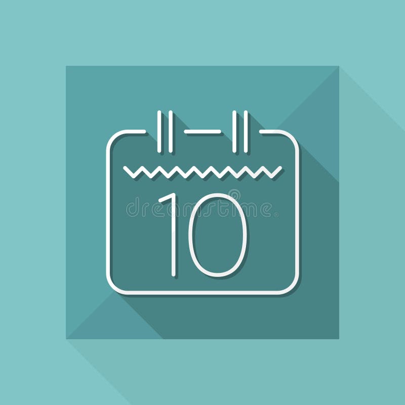 Calendar icon - Thin series vector illustration