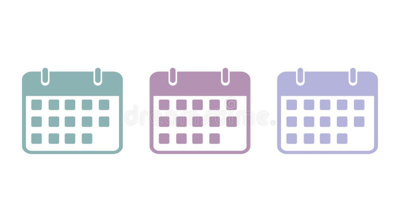 Calendar icon on a white background, vector illustration stock illustration