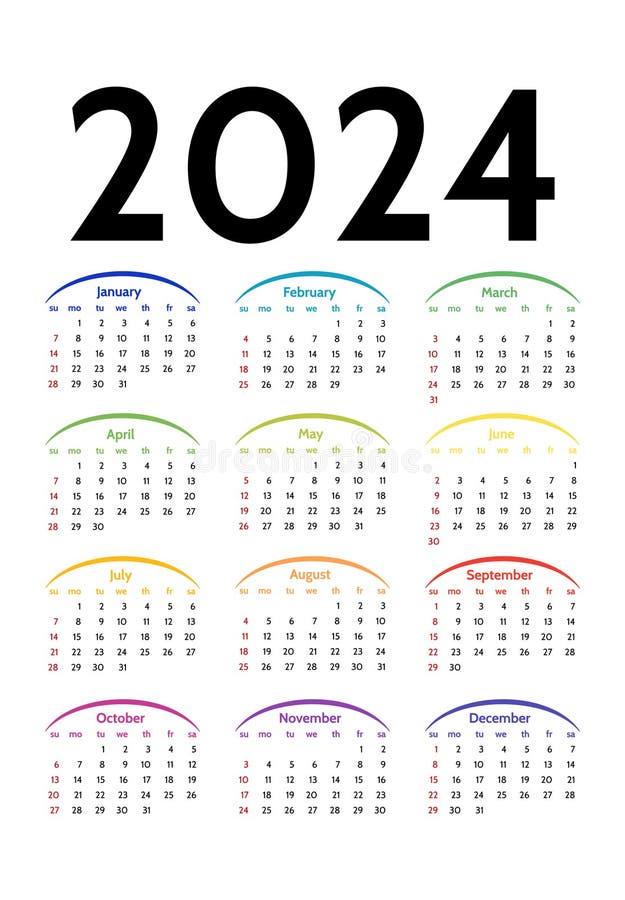 Calendar 2024 Template To Photo Stock Illustrations 656 Calendar 2024