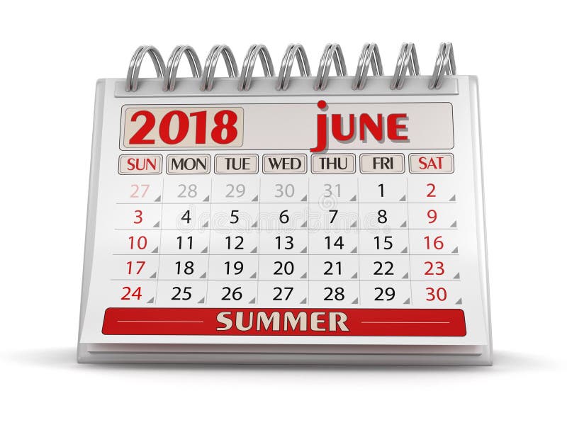 calendar-june-2018-stock-illustration-illustration-of-cutout-99302096