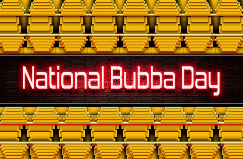Calendar of June Month, National Bubba Day. Holidays of June, on Yellow