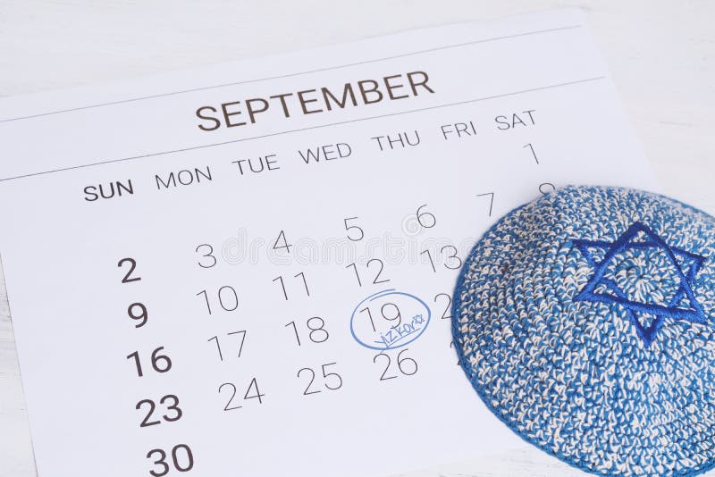 calendar-with-kippah-yom-kippur-stock-photo-image-of-pray-shana-120739116