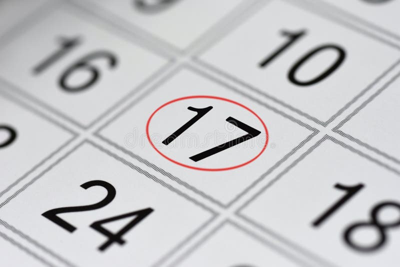 Calendar, Mark Day of the Week, Date in the Red Circle, Note, Scheduler
