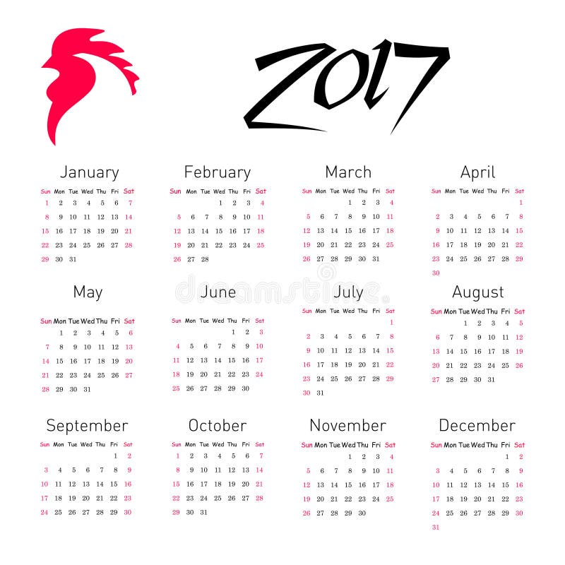 Kalender Med Uker 2017 () Kalender Med Uker 2017