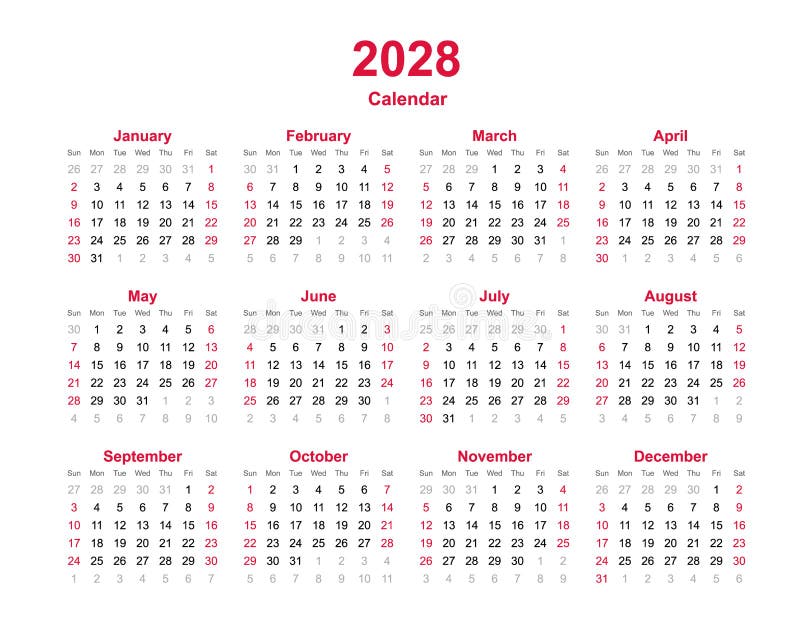 Calendar 2028 Calendar Printable - Time and Date Calendar 2023 Canada
