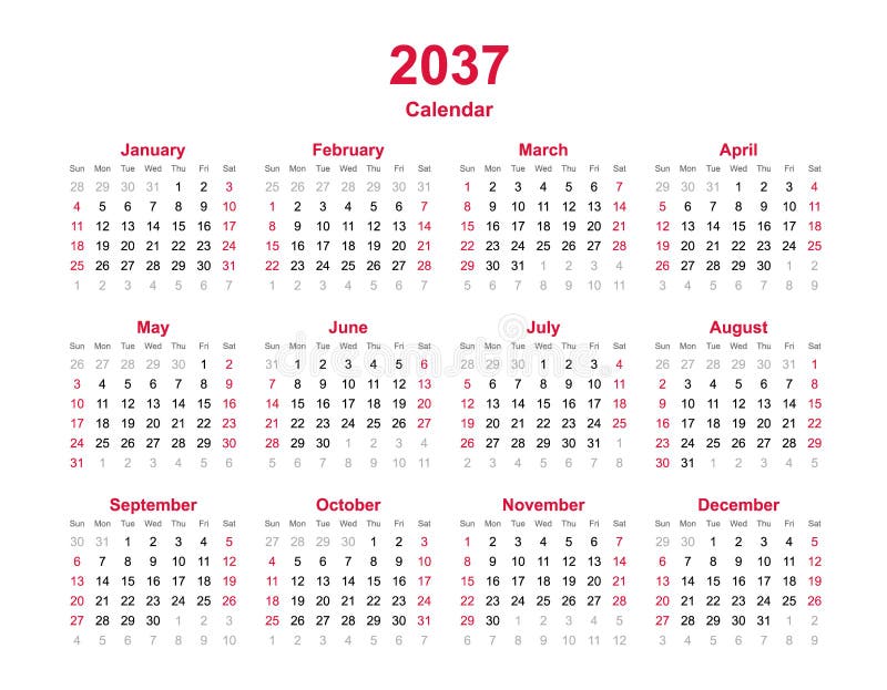 2037 Year, Happy New Year 2037 Vector, 2037 Number Design Vector