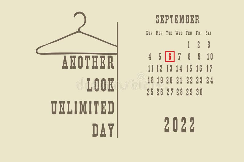 Another Look Unlimited Day stock vector. Illustration of holiday