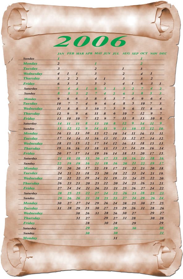 Calendar per day stock illustration. Illustration of january 427422