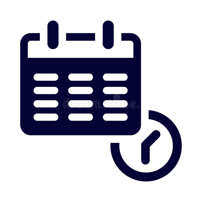Calendar Schedule Time Date Calendar Time Schedule Icon Stock Calendar Schedule Time Date Calendar Time Schedule Icon Stock