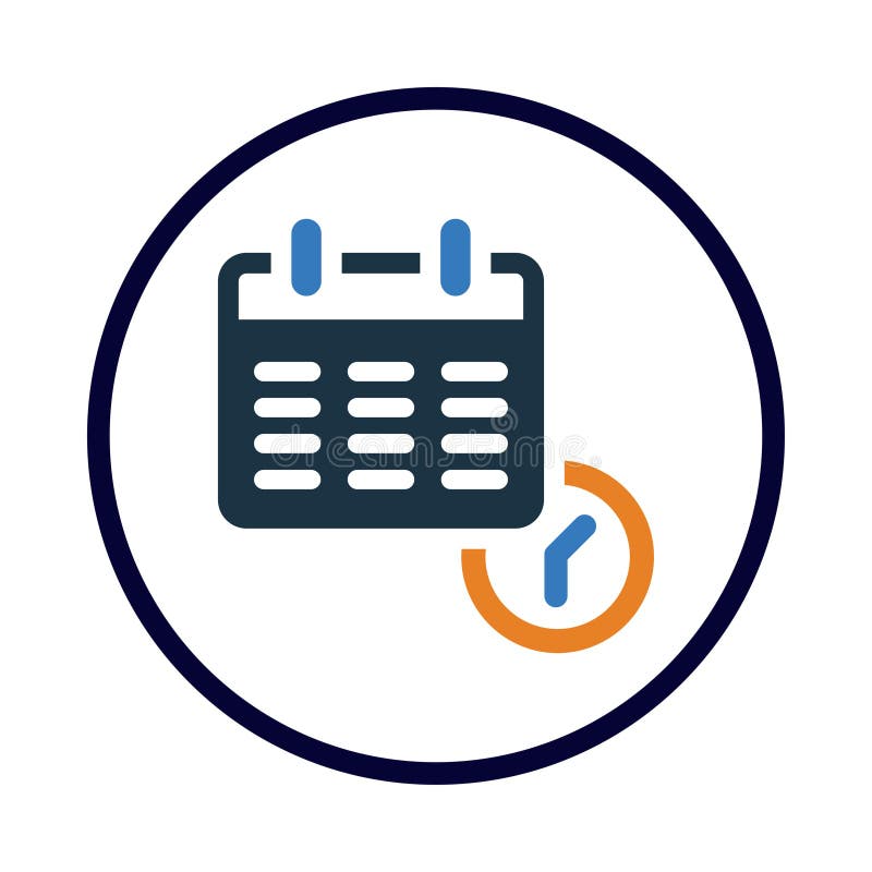 Calendar Schedule Time Date Calendar Time Schedule Icon Stock Calendar Schedule Time Date Calendar Time Schedule Icon Stock