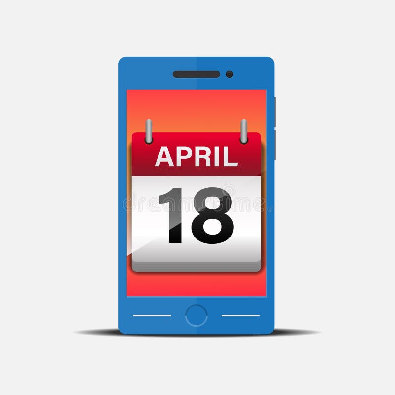 Calendar On Smartphone Screen. Planning, Schedule, Timetable