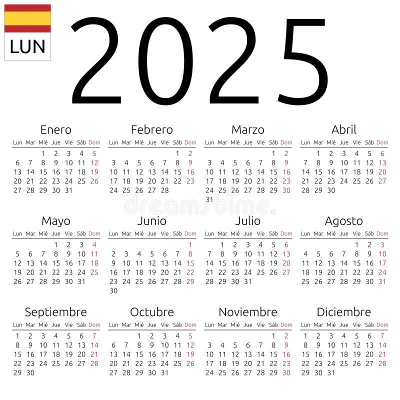 2025 Spanish Words Daily Desktop Calendar