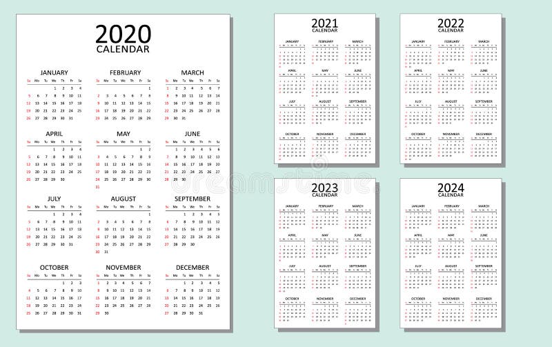 2024 Yearly Calendar Stock Illustrations – 828 2024 Yearly Calendar Stock  Illustrations, Vectors & Clipart - Dreamstime