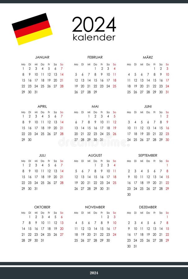 2024 Yearly Calendar Stock Illustrations – 828 2024 Yearly Calendar Stock  Illustrations, Vectors & Clipart - Dreamstime