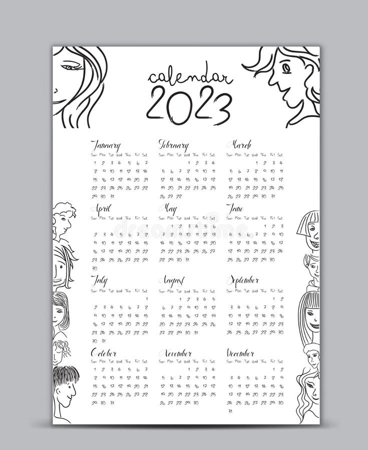 calendario-2023-para-imprimir-aesthetic-drawings-pencil-imagesee