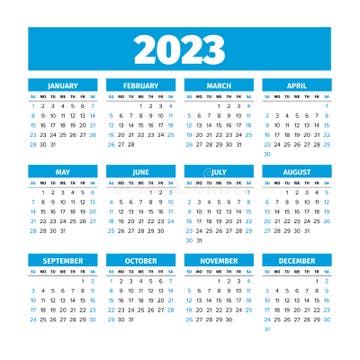 Week 2023 Printable Template Calendar