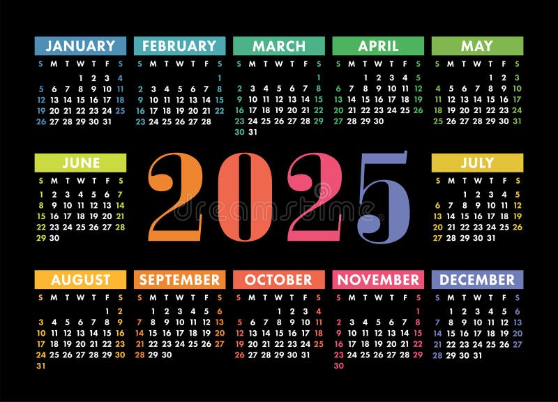 calendar-2025-year-english-colorful-vector-horizontal-wall-or-pocket-calender-template-design