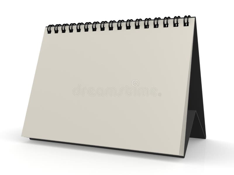 Calendario blanco en blanco libre illustration Calendario blanco en blanco libre illustration