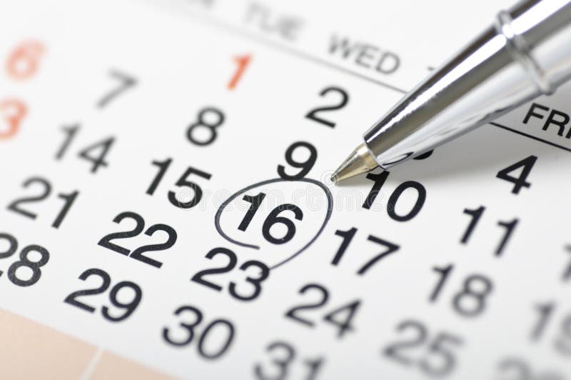 Calendario-Configuración a la fecha