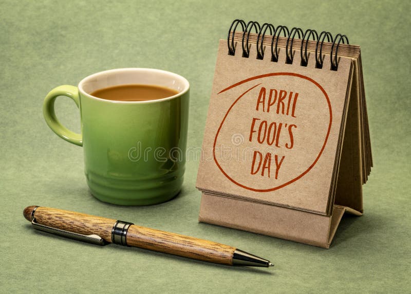 Calendario de escritorio de april fools day