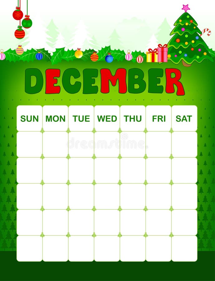 Calendario di dicembre