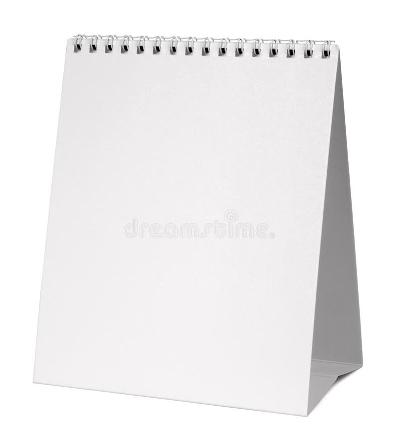 Calendario en blanco fotografía de archivo Calendario en blanco fotografía de archivo