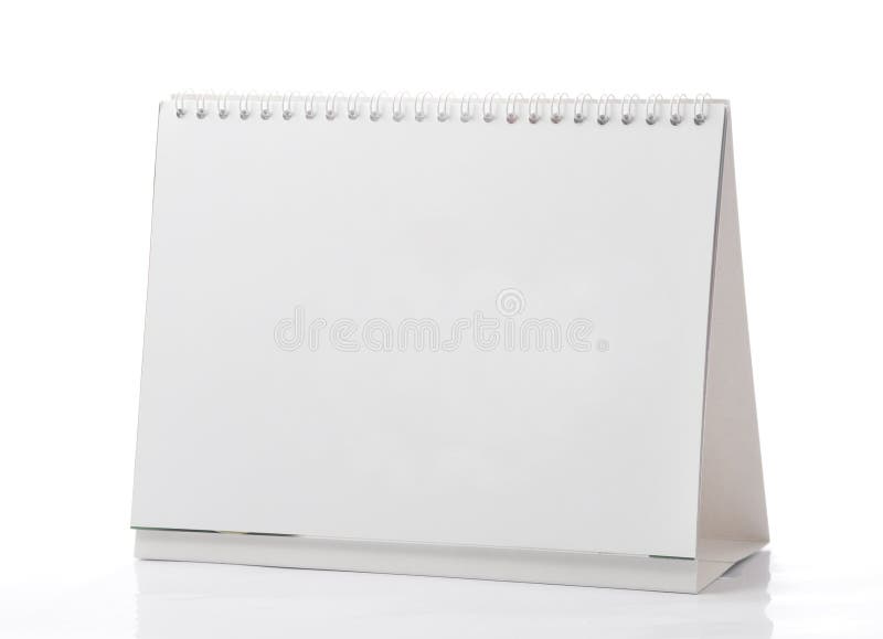Calendario en blanco fotografía de archivo Calendario en blanco fotografía de archivo