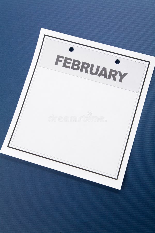 Calendario en blanco imagen de archivo Calendario en blanco imagen de archivo