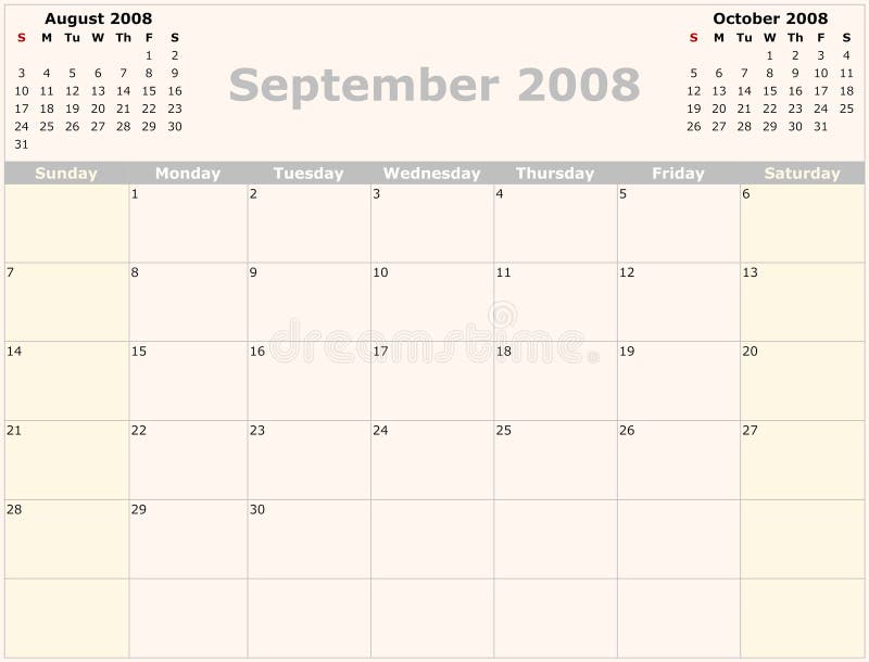 Calendario Mensual Stock De Ilustracion Ilustracion De Mensual 3101492 calendario mensual 2008