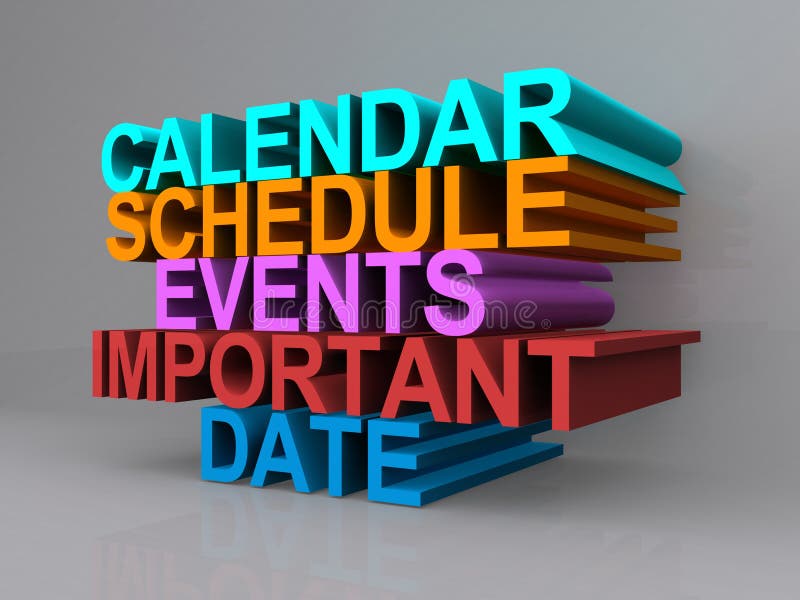 Calendario, programma, eventi, data importante
