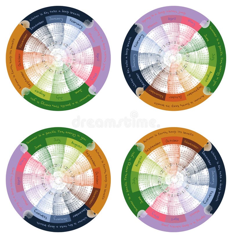 Calendrier 2014 de vecteur illustration stock Calendrier 2014 de vecteur illustration stock