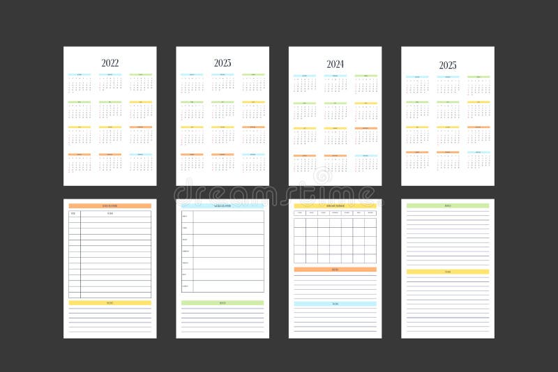 Agenda Professionnel Journalier Planificateur Calendrier Mensuel