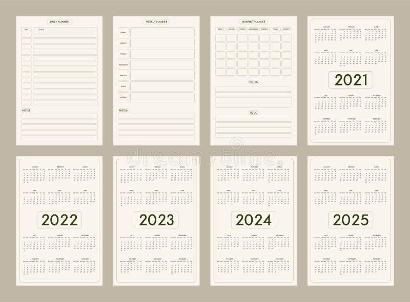 Calendrier 2022 et modèle d'agenda de planificateur personnel