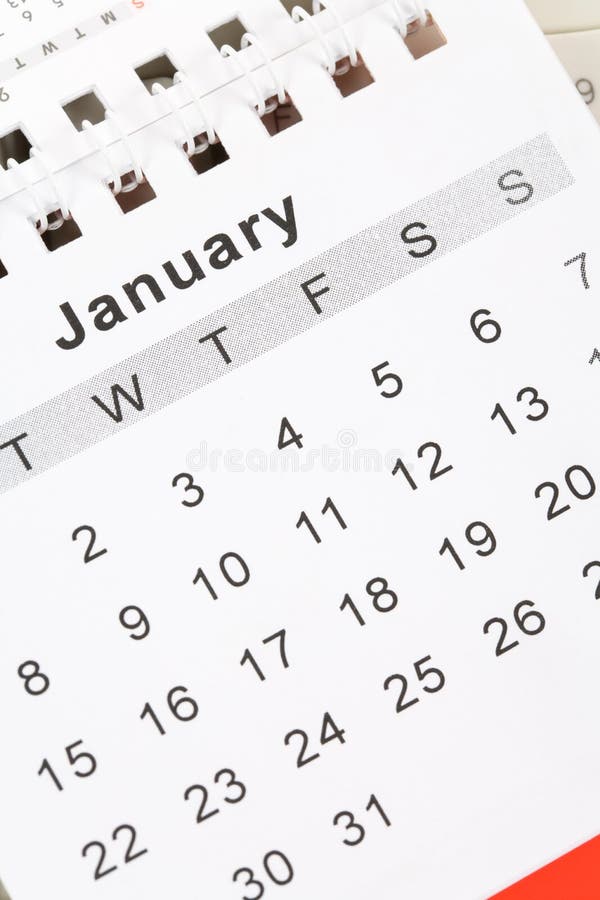 Calendário janeiro