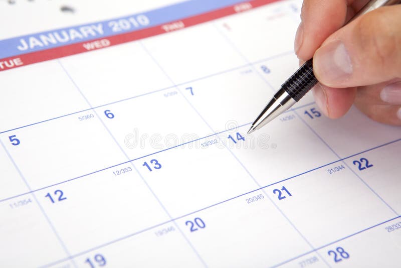 Calendário que planeia 2010 imagem de stock royalty free Calendário que planeia 2010 imagem de stock royalty free