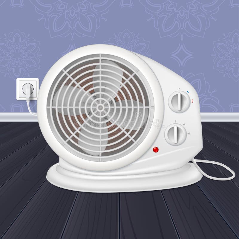 Calentador Eléctrico Con La Fan, Dispositivo Del Radiador Para La  Calefacción De Talleres Icono Del Calentador Nacional Con El Co Ilustración  del Vector - Ilustración de doméstico, calor: 105292722