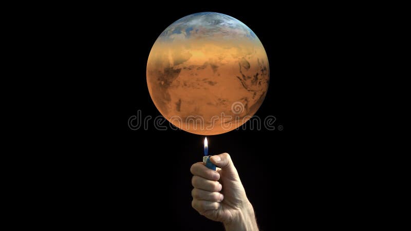 Calentamiento del planeta stock de ilustración