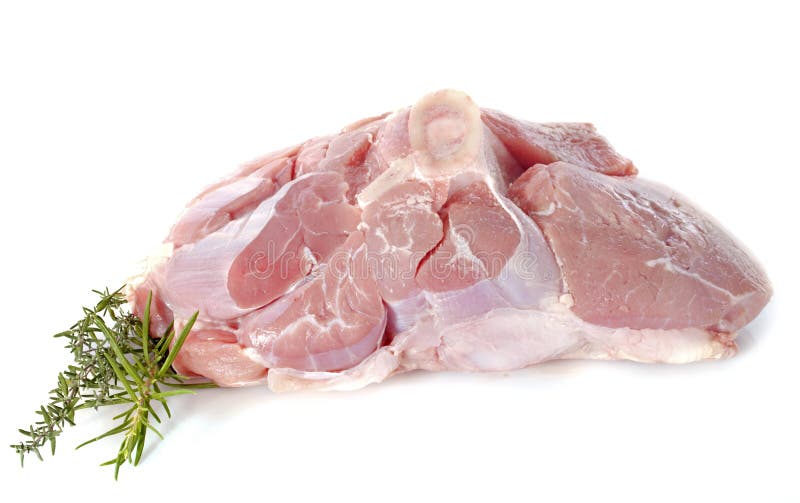 Calf meat stock image. Image of white, calf, rosemary 34140365