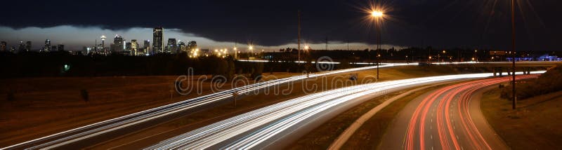 Calgary Skyline and Freeway