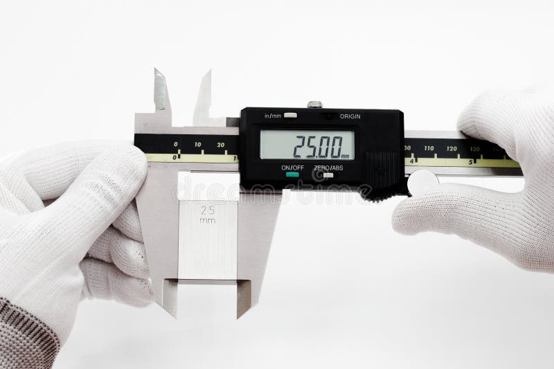 Calibration digital VERNIER with gage block