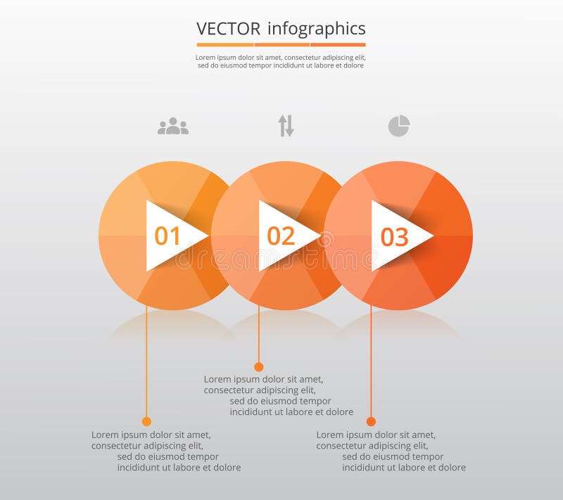 Calibre abstrait de 3D Infographic illustration stock Calibre abstrait de 3D Infographic illustration stock