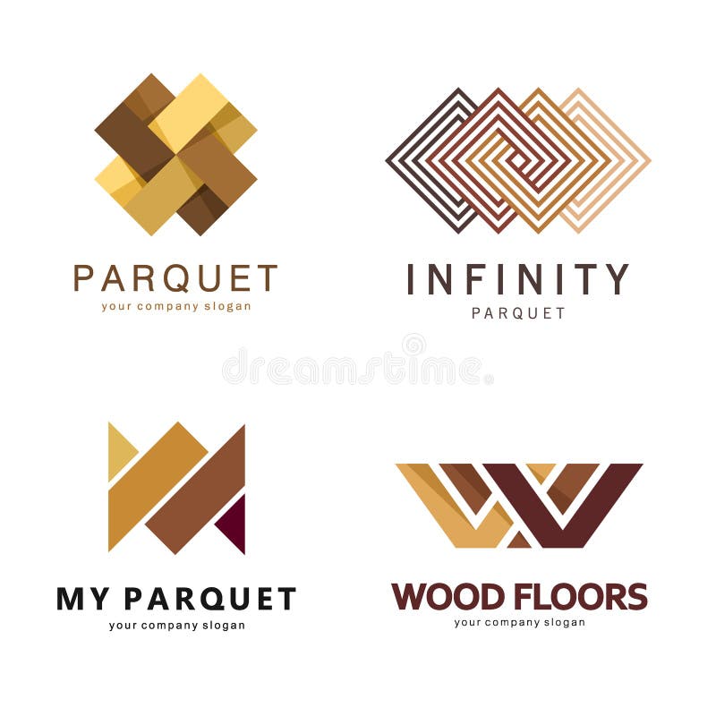 Calibre abstrait de logo de vecteur Conception de logo pour le parquet, stratifié, plancher, dalles illustration libre de droits Calibre abstrait de logo de vecteur Conception de logo pour le parquet, stratifié, plancher, dalles illustration libre de droits