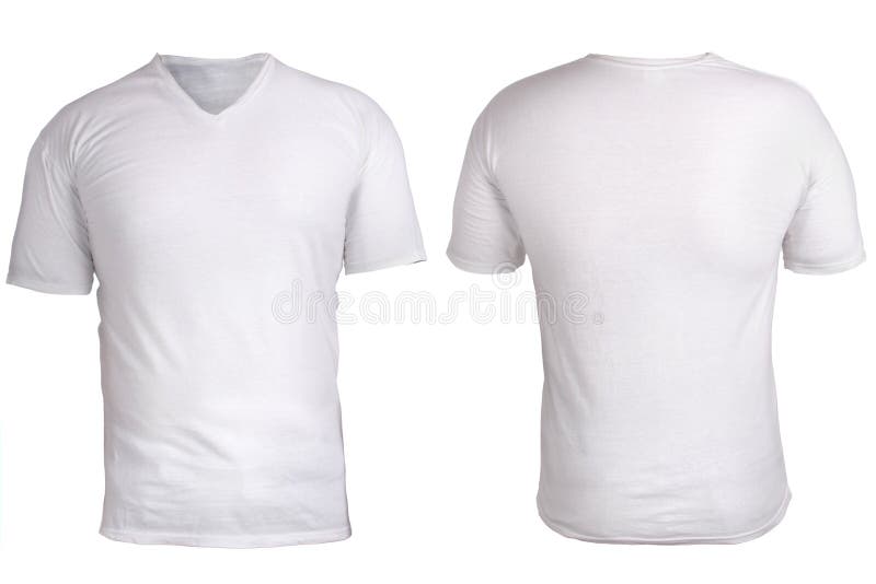 Calibre blanc de maquette de chemise de v-cou