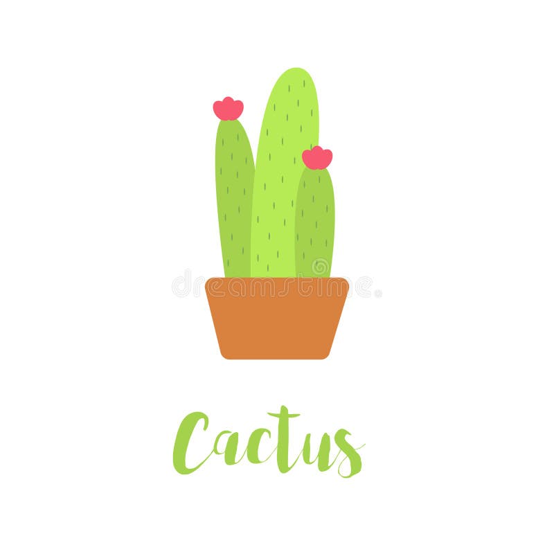 Calibre créatif mignon de lettrage de vecteur de carte de cactus avec l'illustration épineuse des textes de cactus illustration stock Calibre créatif mignon de lettrage de vecteur de carte de cactus avec l'illustration épineuse des textes de cactus illustration stock