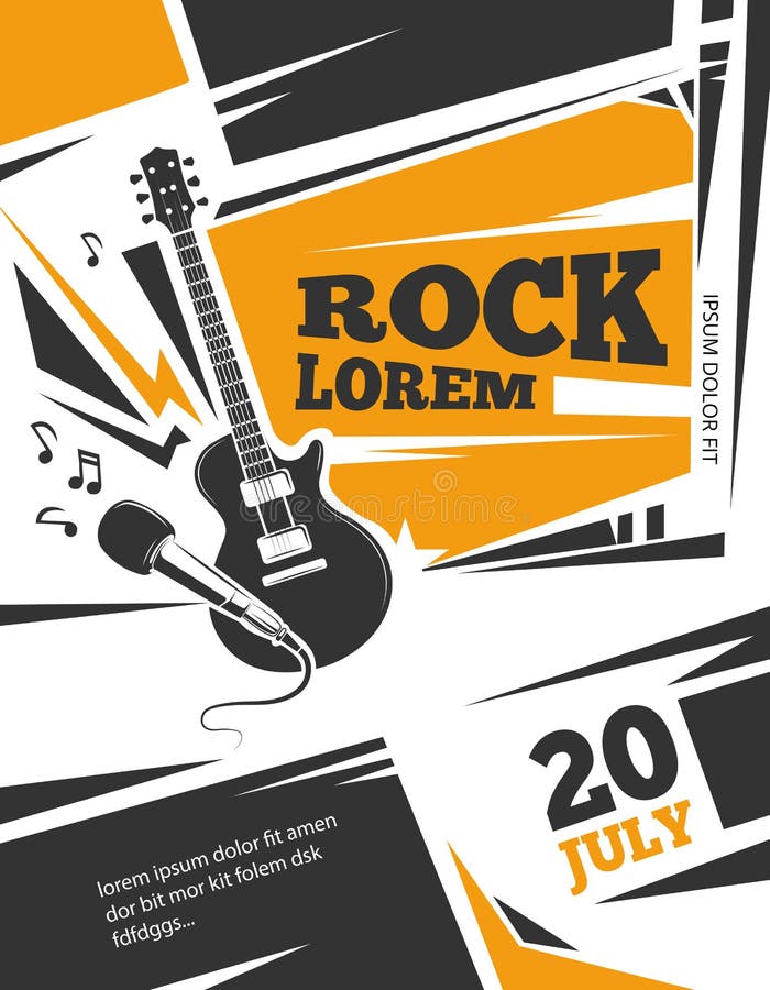 Calibre d'affiche de vecteur de Live Music illustration de vecteur Calibre d'affiche de vecteur de Live Music illustration de vecteur