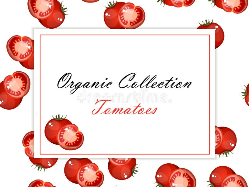Calibre d'affiche de vintage pour le label de tomate illustration de vecteur Calibre d'affiche de vintage pour le label de tomate illustration de vecteur