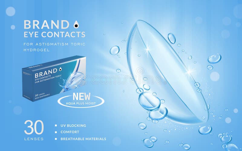 Calibre d'annonces de contacts visuels illustration stock